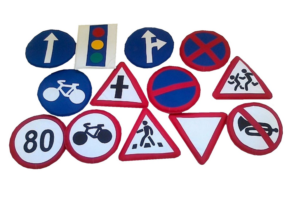 Комплект «Дорожных знаков» для изучения ПДД 1